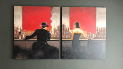 Affordable Modern Cigar Bar Oil Painting Made On Canvas In Malaysia Affordable The Singing Butler by Jack Vettriano
 Oil Painting Made On Canvas In Malaysia Office/ Home @ ArtisanMalaysia.com