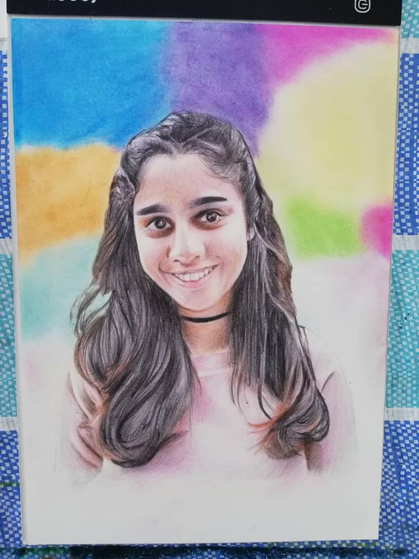 Affordable Custom Made Portrait Pastel Sketch Draw On Paper In Malaysia