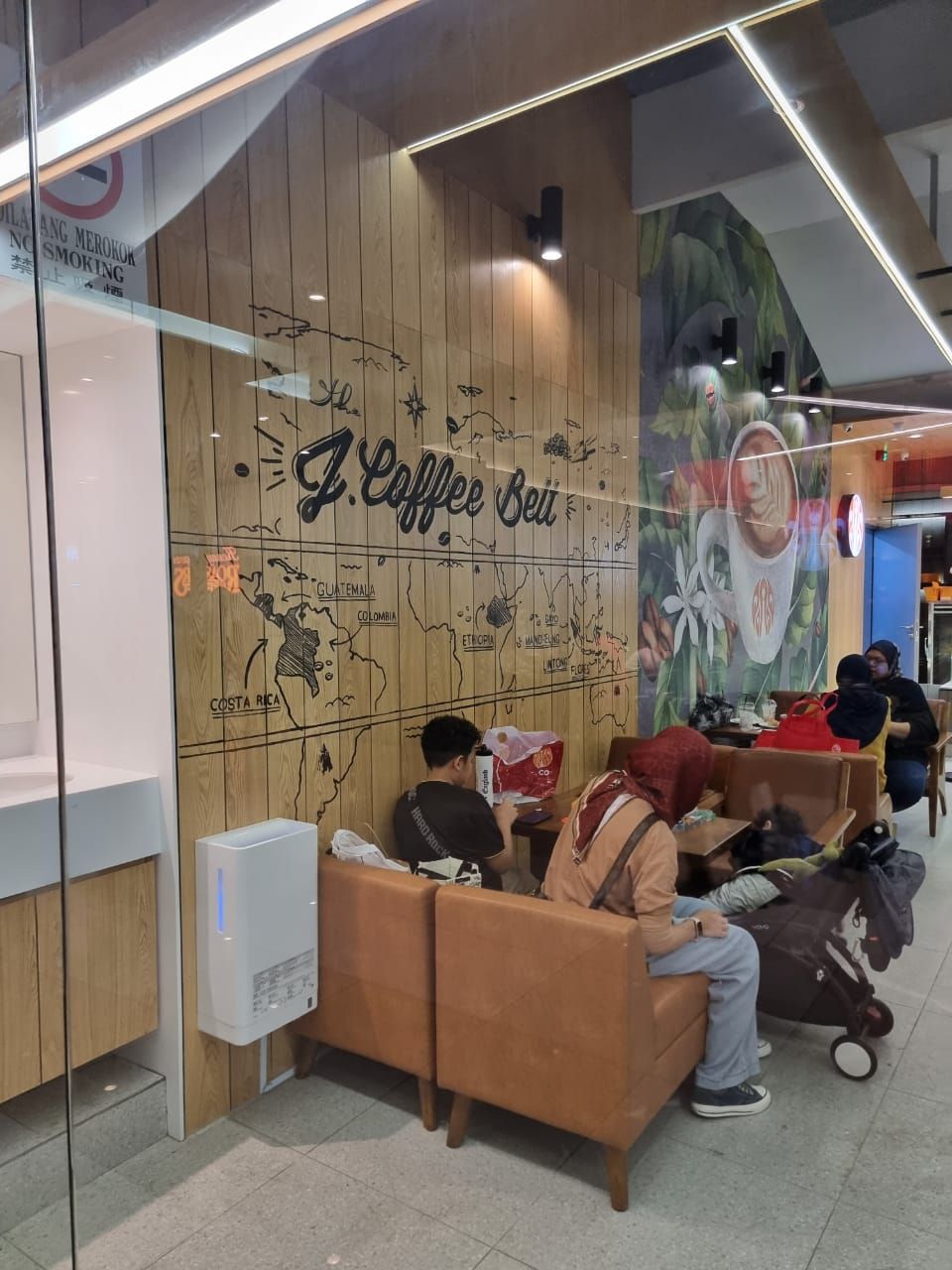 Affordable Custom Made Hand-painted Colourful Modern Coffee Shop Mural Wall Art In Malaysia Office/ Home @ ArtisanMalaysia.com