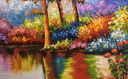 Affordable Custom Made Colourful Scenery Oil Painting Made On Canvas In Malaysia @ ArtisanMalaysia.com