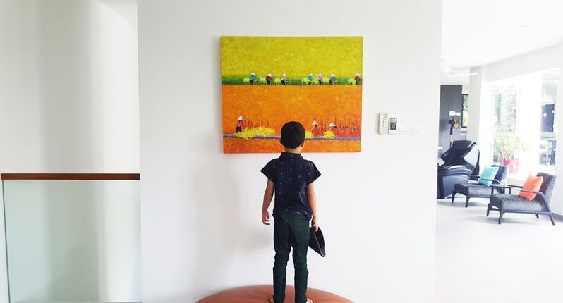 Affordable Custom Made Paddy Field Vietnamese Oil Painting Made On Canvas In Malaysia @ ArtisanMalaysia.com