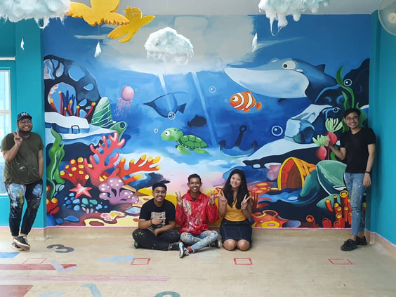 Affordable Ocean Animal Kids Mural Art In Malaysia