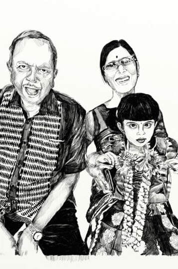 Affordable Custom Made Portrait Digital Sketch Made On Canvas In Malaysia