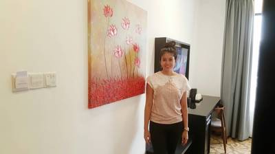 Affordable Flower Landscape Oil Painting Made On Canvas In Malaysia Office/ Home @ ArtisanMalaysia.com