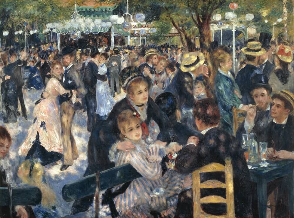Affordable Custom Made Hand-painted Bal Du Moulin De La Galette by Pierre Auguste Renoir Art Oil Painting In Malaysia Office/ Home @ ArtisanMalaysia.com