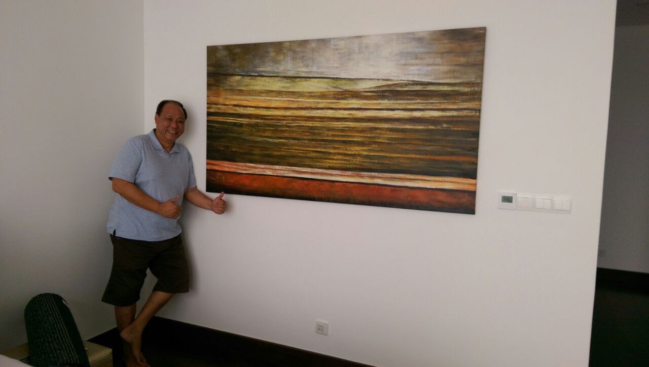 Affordable Custom Made Contemporary Abstract Abstract Oil Painting on Canvas in Malaysia Office/ Home @ ArtisanMalaysia.com