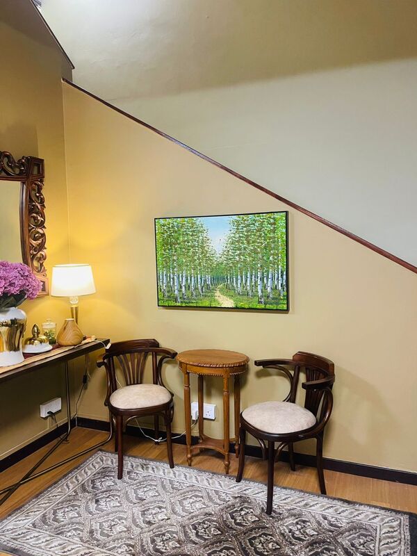 Affordable Custom Made Hand-painted Textured Green Scenery Oil Painting In Malaysia Office/ Home
