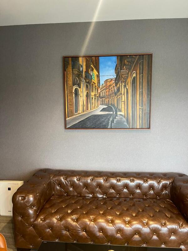 Affordable Custom Made Hand-painted Architecture Oil Painting In Malaysia Office/ Home @ ArtisanMalaysia.com