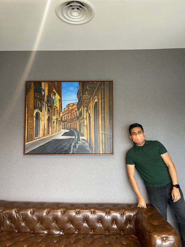 Affordable Custom Made Hand-painted Architecture Oil Painting In Malaysia Office/ Home @ ArtisanMalaysia.com