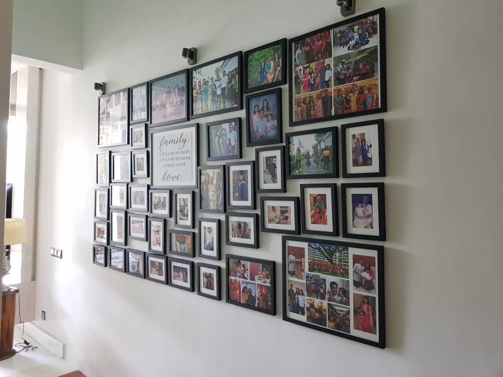 Affordable Wall Collage Family Portrait Digital Printing Made On Canvas In Malaysia Office/ Home @ ArtisanMalaysia.com
