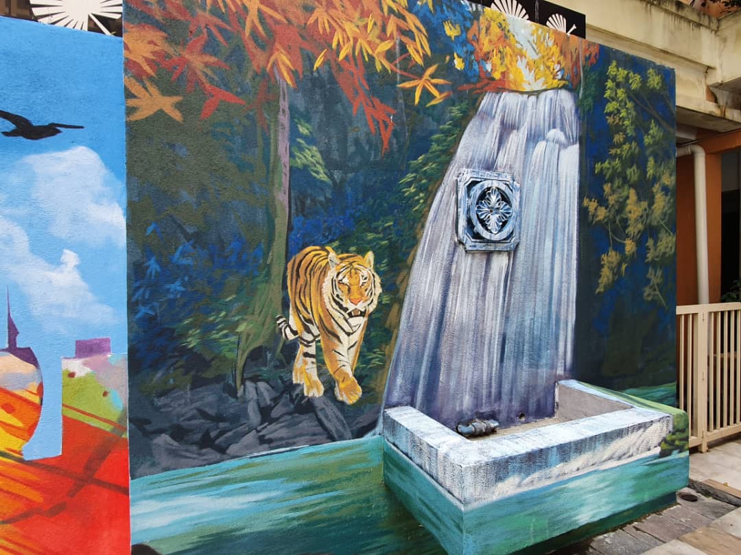 Affordable Tiger Mural art in Malaysia