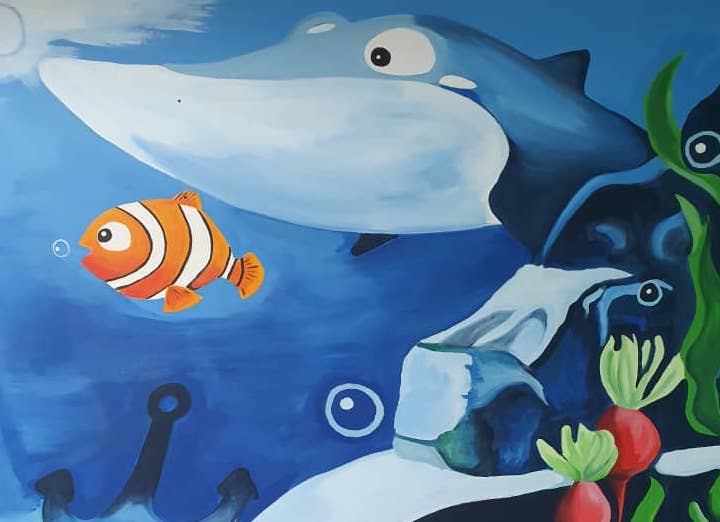 Affordable Ocean Animal Kids Mural Art In Malaysia