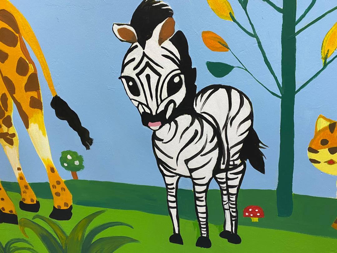 Affordable Zebra Animal Kids Mural Art In Malaysia