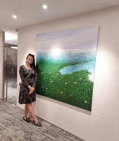 Affordable Custom Made Green Lake Scenery Oil Painting On Canvas  In Malaysia