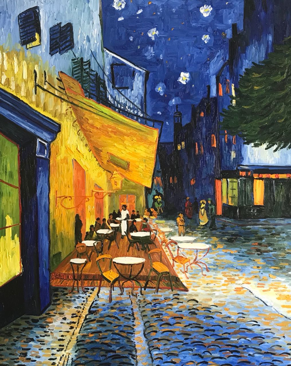 Affordable Custom Made Hand-painted Café Terrace at Night by Vincent Van Gogh Oil Painting In Malaysia Office/ Home @ ArtisanMalaysia.com